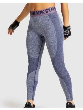 Gymshark Purple-Blue Seamless High-Waist Leggings